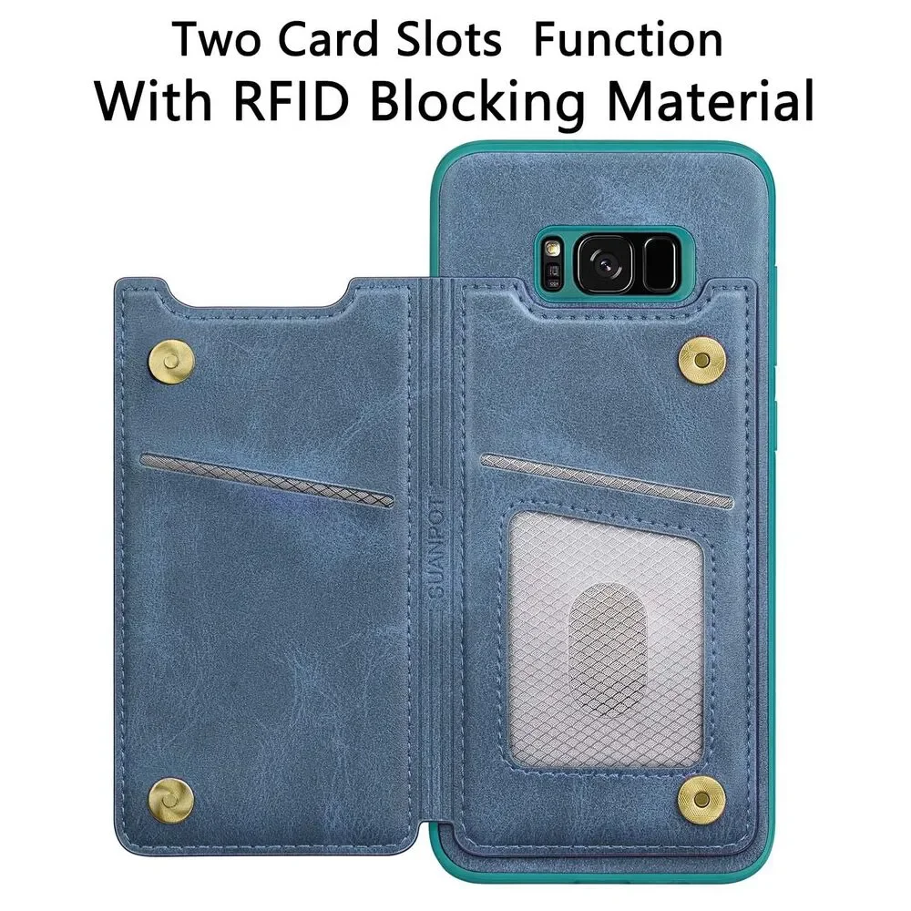 Samsung Galaxy S8 Wallet case Flip Book PU Leather Phone case